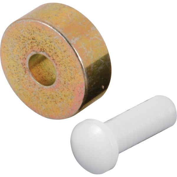 Prime-Line 1/2 in. Flat Steel Sliding Window Roller, with Axle Pins, Keller (4 Pack) G 3060 - main